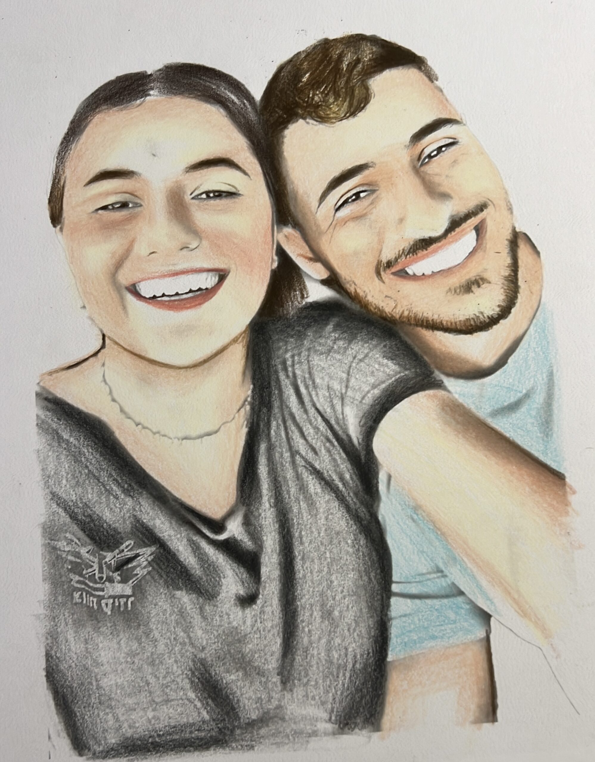 ציור בהזמנה אישית- ציור זוגי