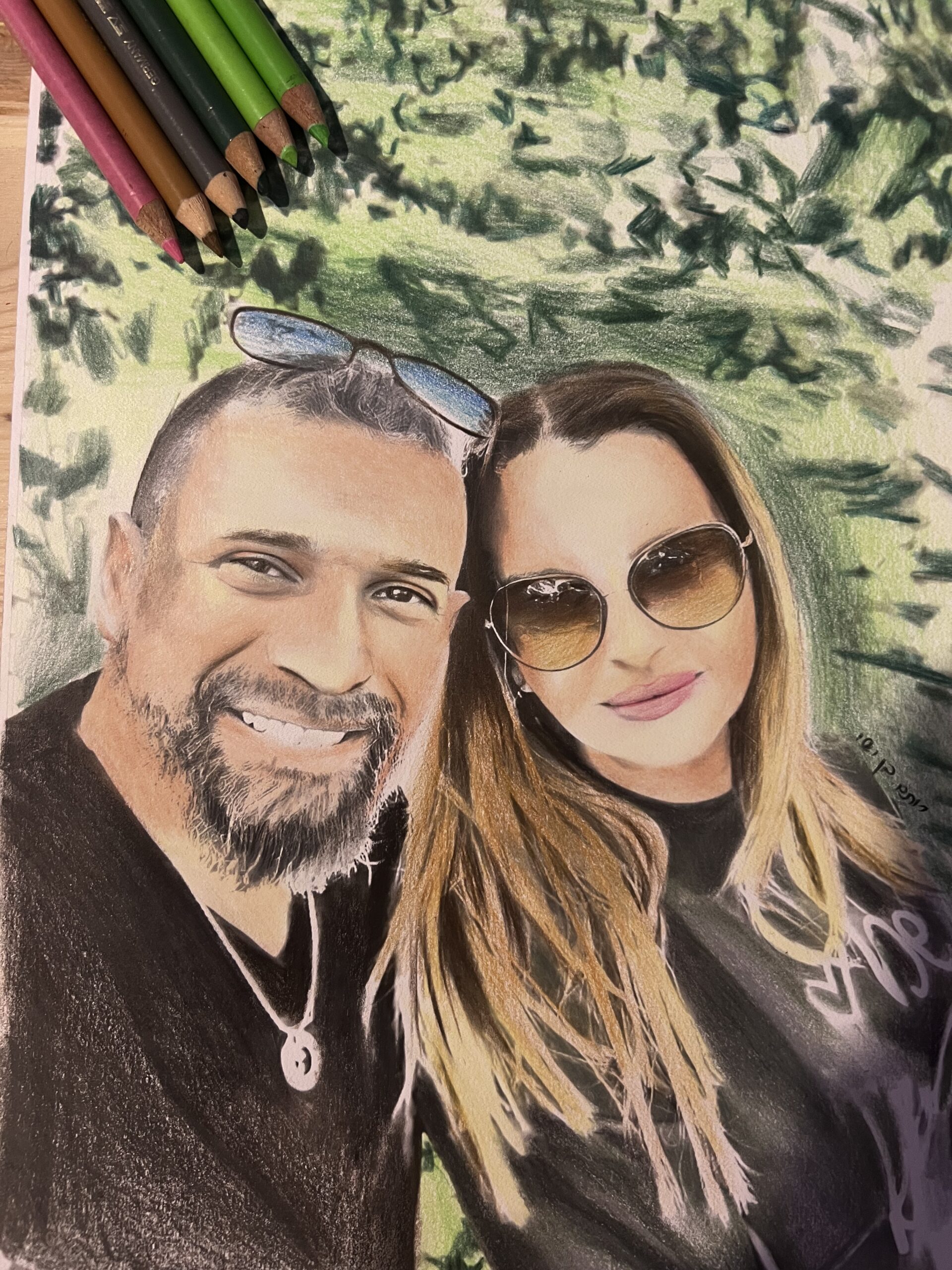 ציור בהזמנה אישית- ציור זוגי