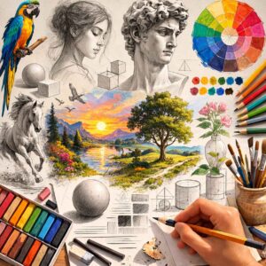 ציור- מהו ציור? מדריך ציור למתחילים, על עולם הציור ואיך ללמוד לצייר באופן הטוב ביותר